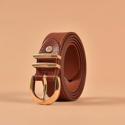 BeauToday Buckle Cow Leather Belt for Women BEAU TODAY