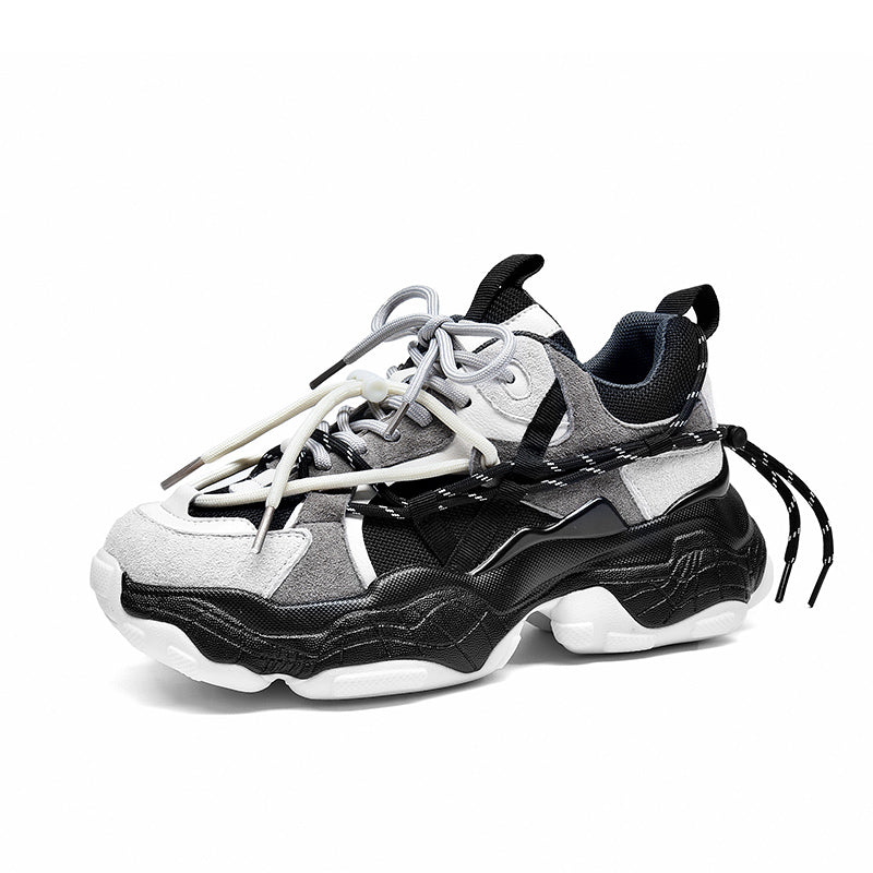 Beautoday Chunky Sneakers for Women Platform Sneaker Fashion Dad Shoes Lace BeauToday Casual Sneakers for Women \u2013 BEAU TODAY