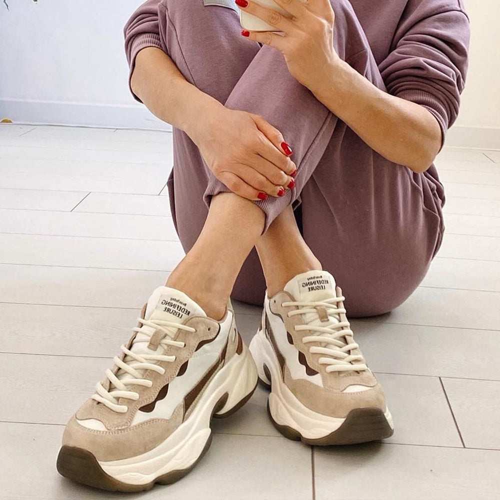 BeauToday Chunky Mixed Colors Sneakers for Women – BEAU TODAY