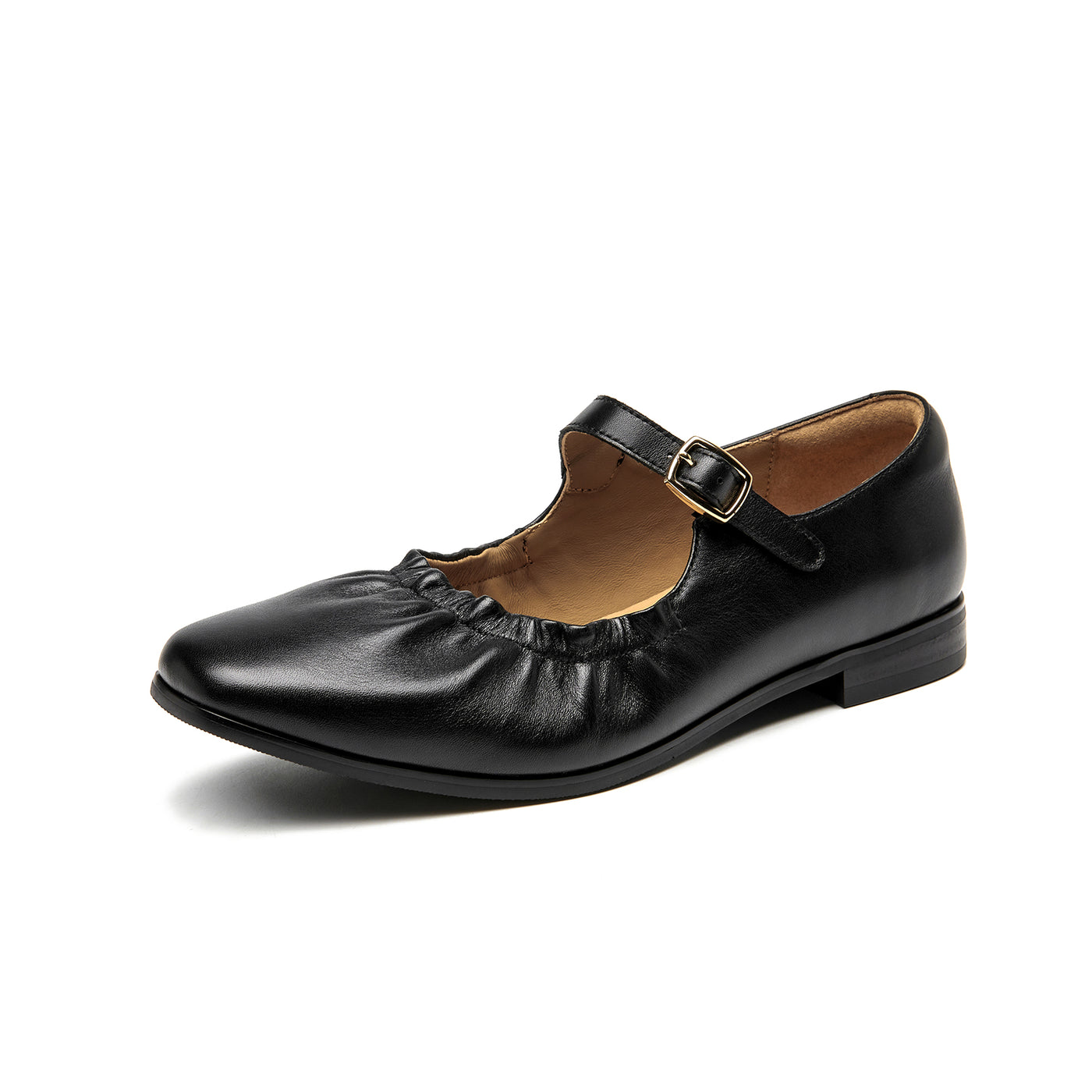 BeauToday Genuine Leather Mary Jane Flats Dressy for Women