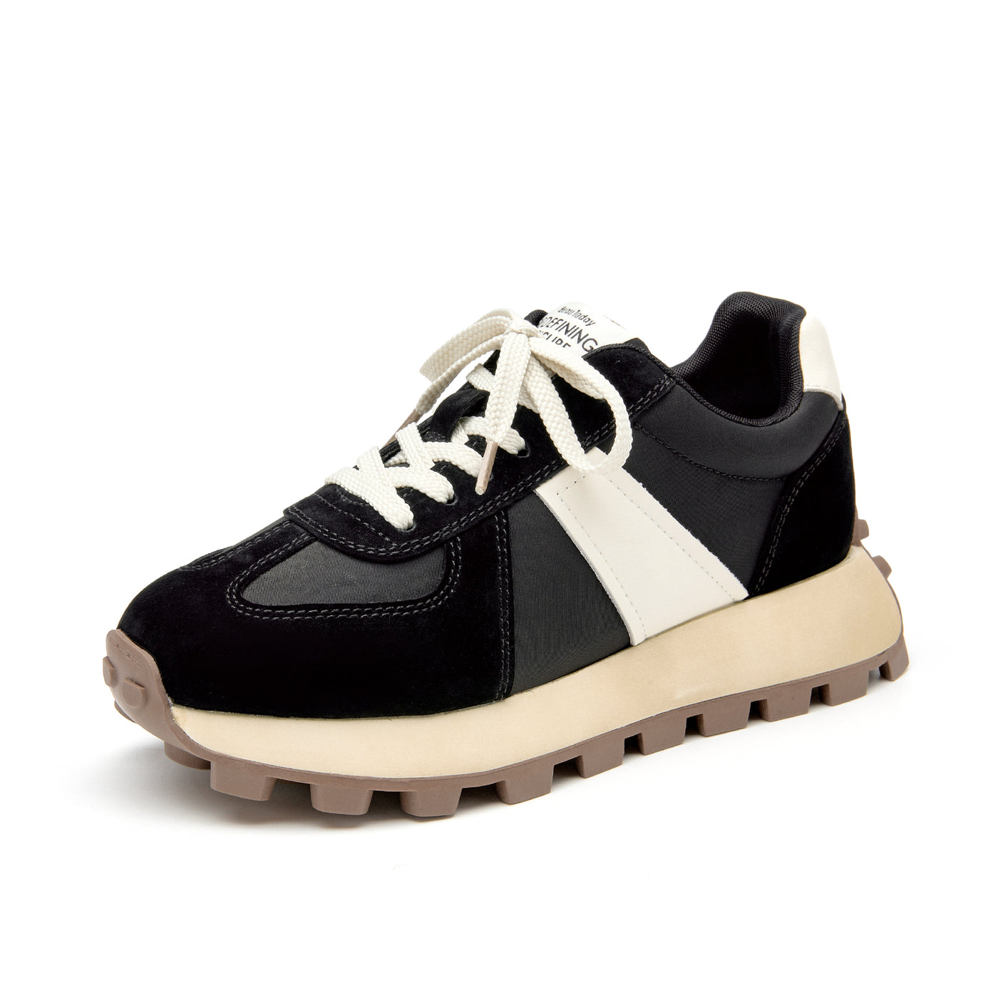 BeauToday Retro Tennis Trainers with Breathable Mesh for Women