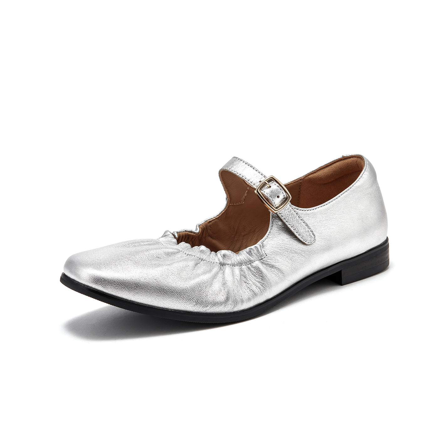 BeauToday Genuine Leather Mary Jane Flats Dressy for Women