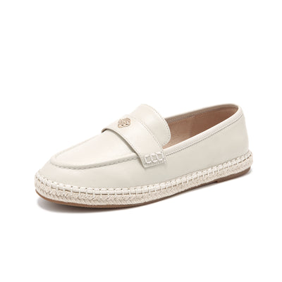 BeauToday Premium Leather Flat Loafers for Women