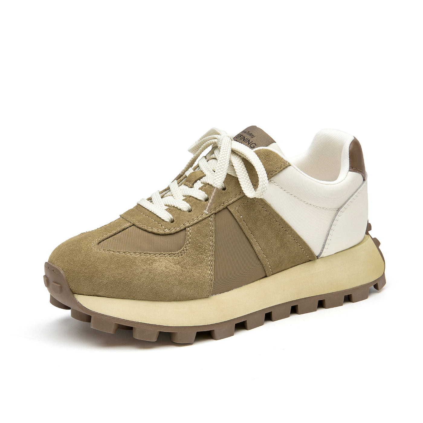 BeauToday Retro Tennis Trainers with Breathable Mesh for Women