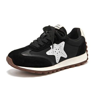 BeauToday Women's Fashion Sneakers with Star Design