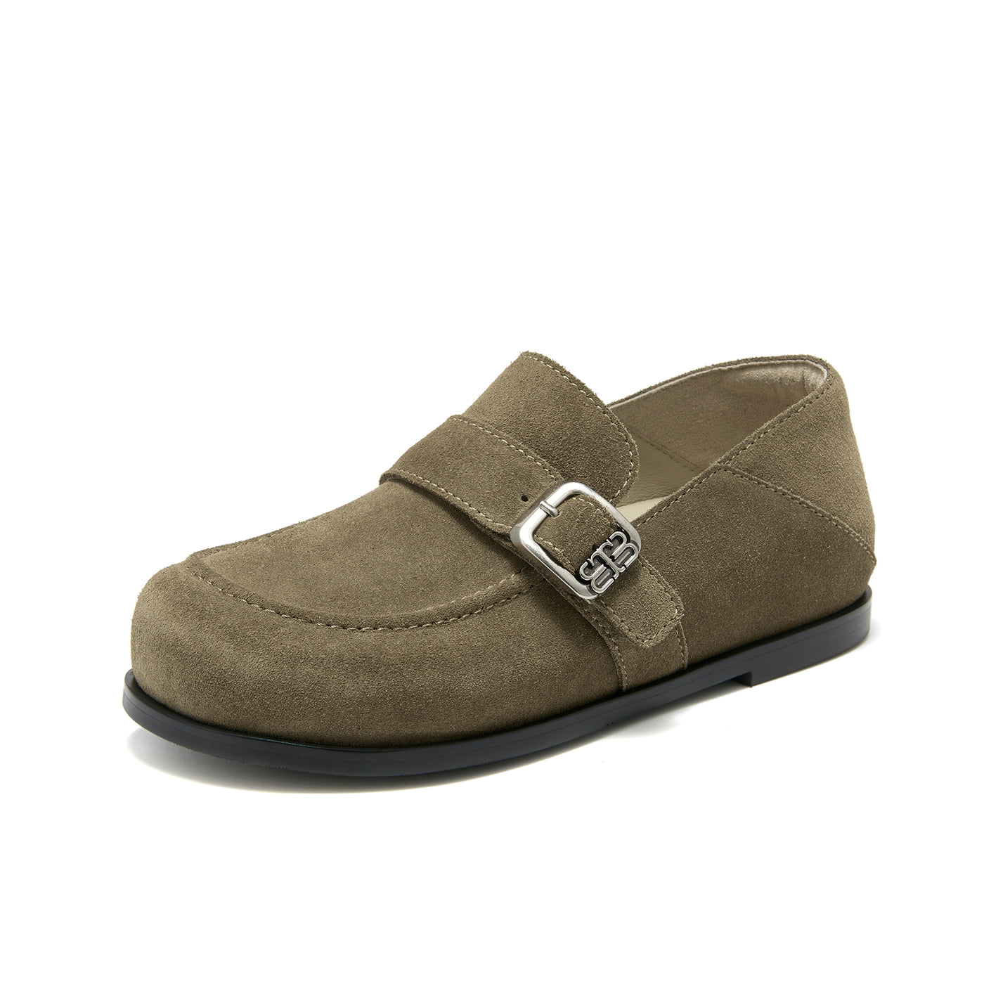 BeauToday Premium Cow Suede Flat Loafers for Women