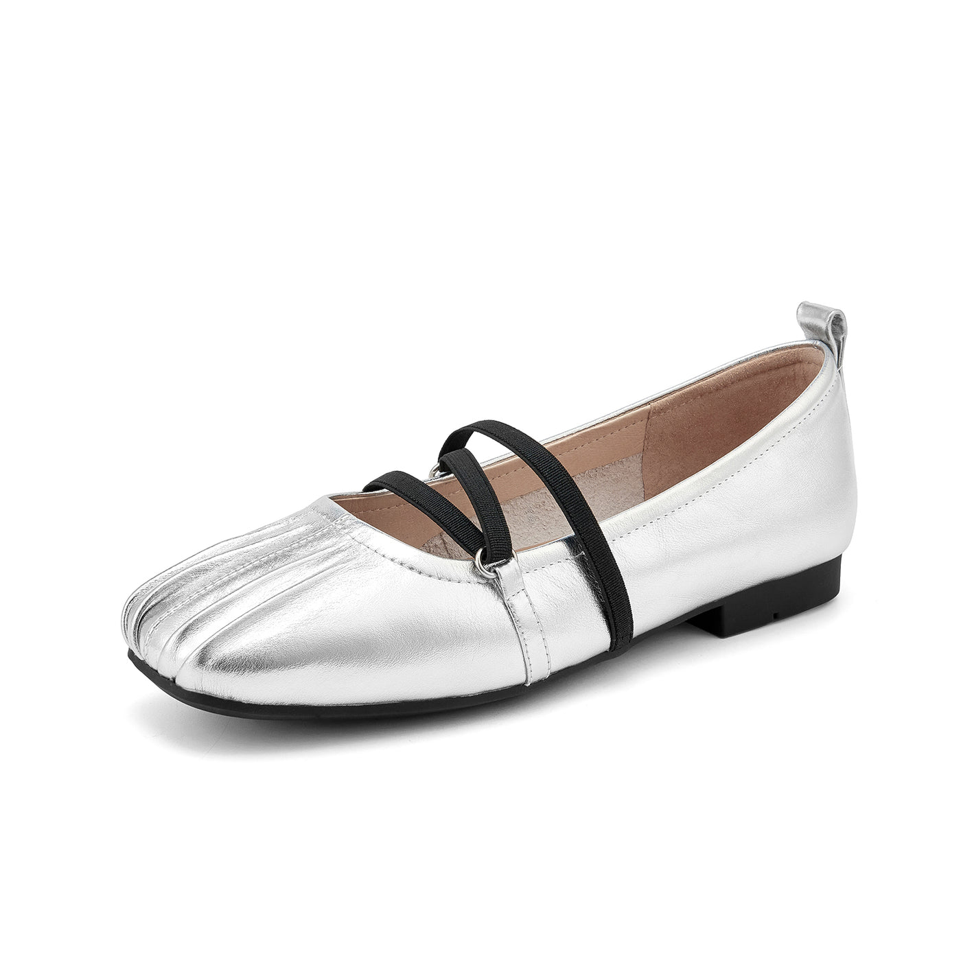 BeauToday Leather Mary Jane Flat With Strap Design for Women