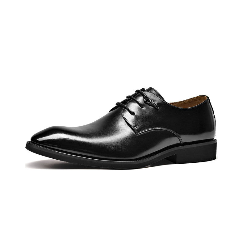 knee length dresses for ladies BeauToday Men's Classic Full Grain Calfskin Leather Point Toe Formal  Oxfords Shoes main image 1