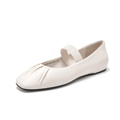 BeauToday Elegant Sheepskin Mary Jane Shoes for Women