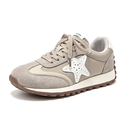 BeauToday Women's Fashion Sneakers with Star Design
