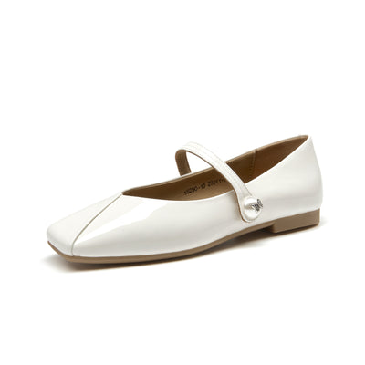 BeauToday Leather Mary Jane Shoes Dressy for Women