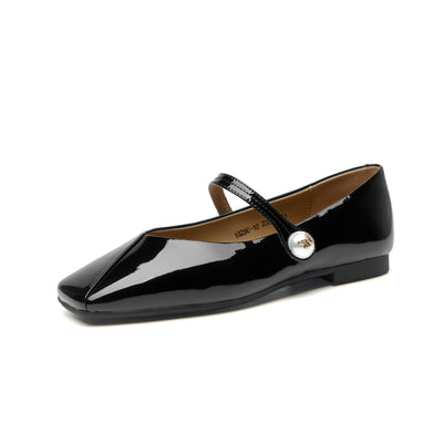 BeauToday Leather Mary Jane Shoes Dressy for Women