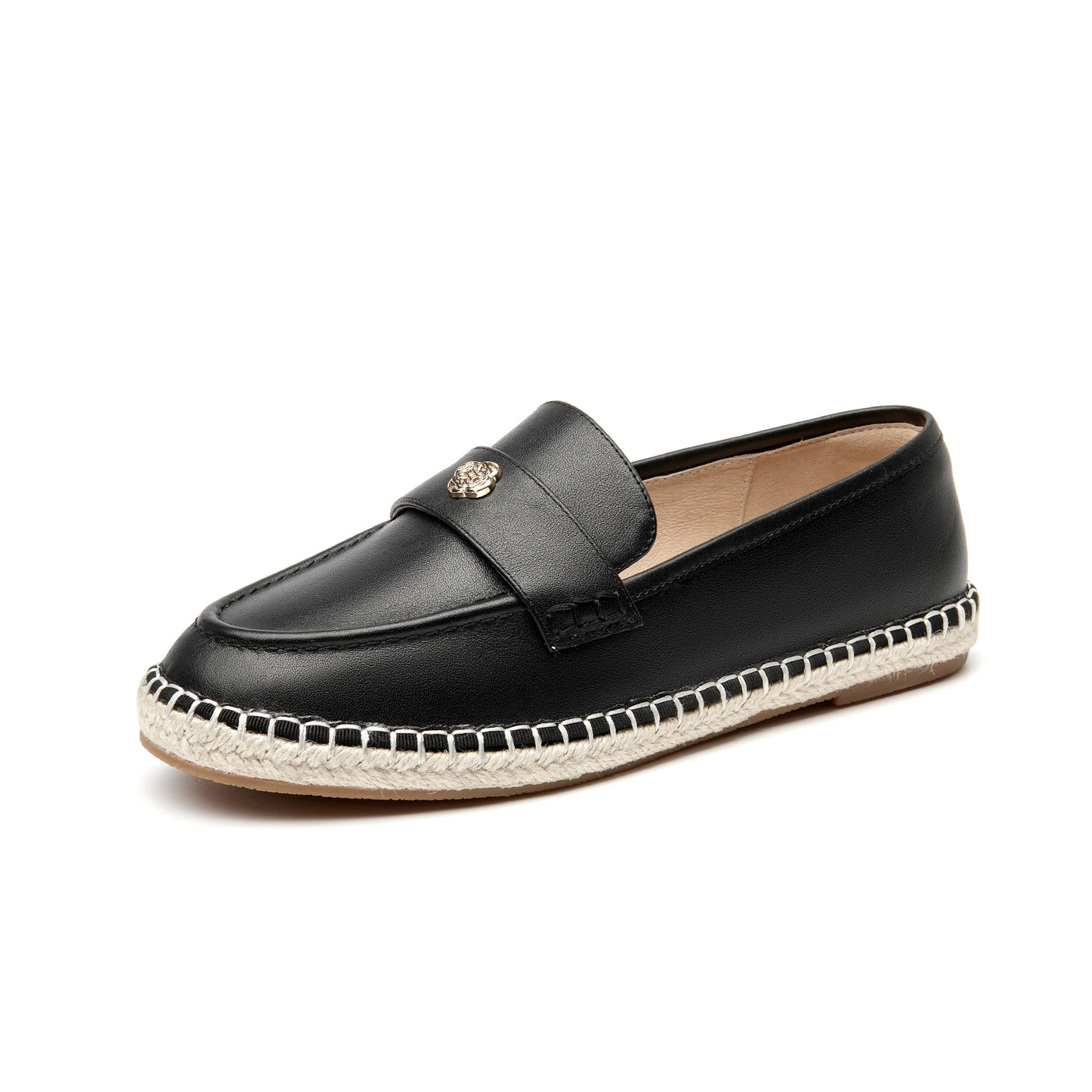 BeauToday Premium Leather Flat Loafers for Women