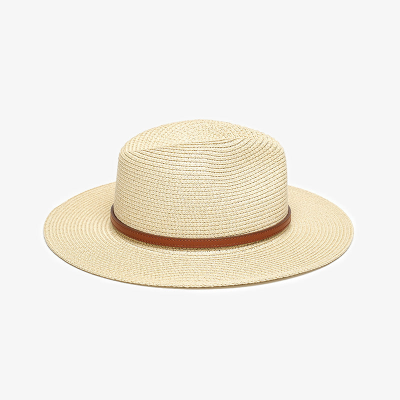 BeauToday Women's Wide Brim Straw Panama Sun Hat for Summer Beach and Vacation