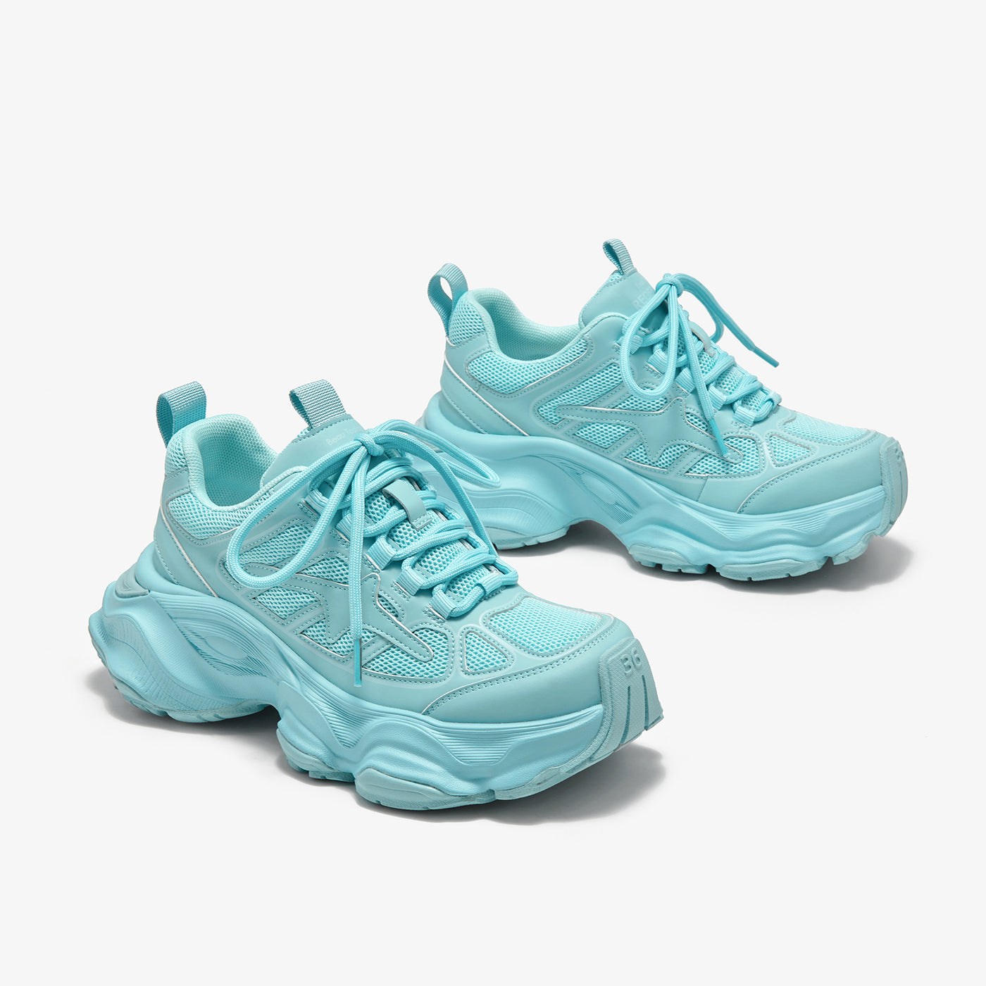 BeauToday Chunky Platform  Fashion Sneakers with Lace Up  for Women