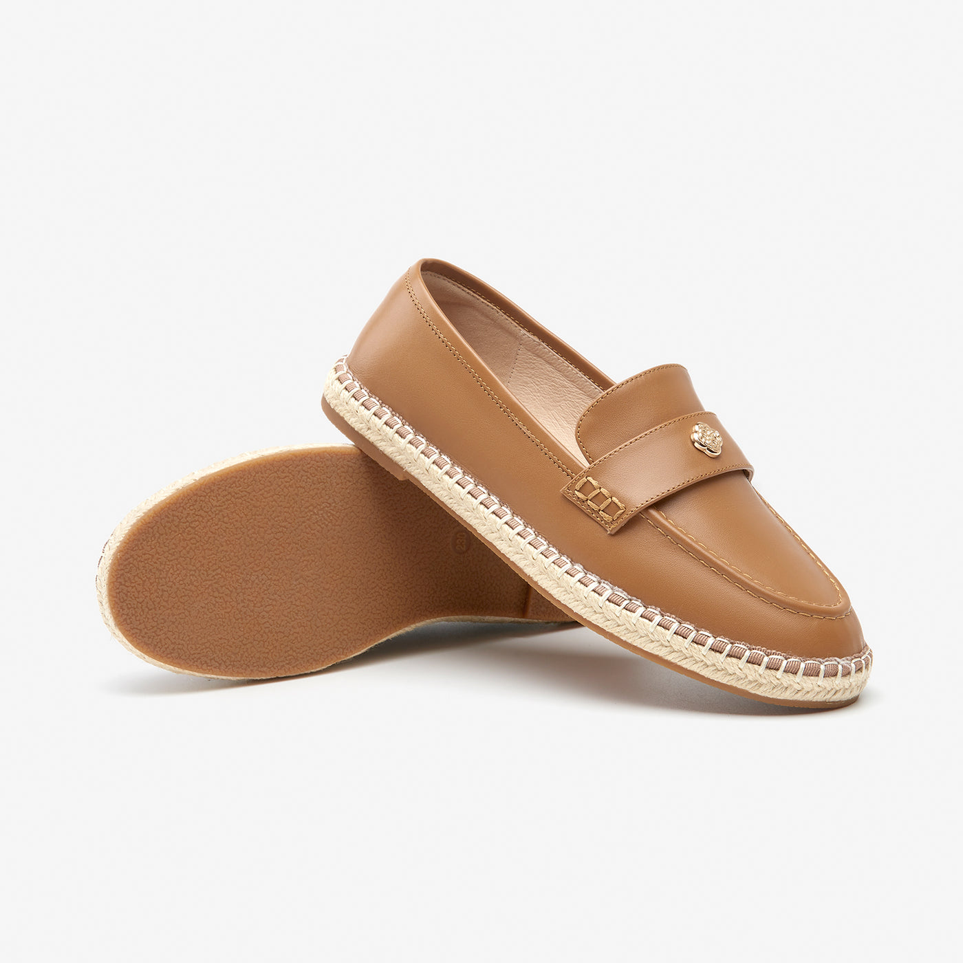 BeauToday Premium Leather Flat Loafers for Women