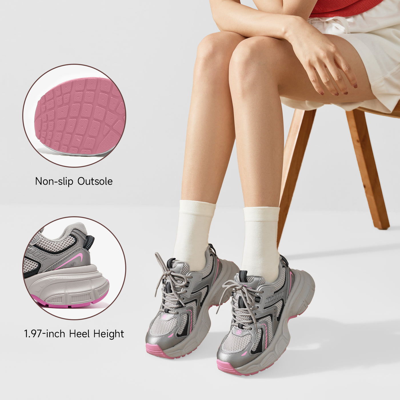 BeauToday  Fashion Chunky Sneakers for Women