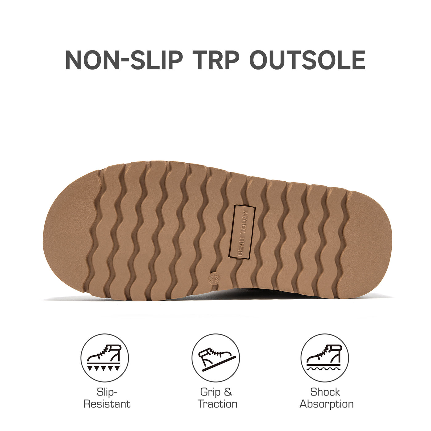 BeauToday Waterproof Platform Mini Boots with Premuim Wool Fur Lined for Women