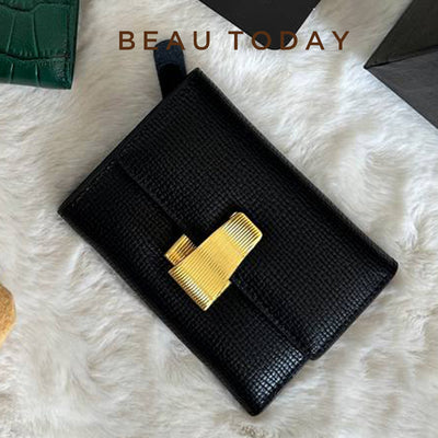 Beau Today Black Credit Card Pocket Wallet for Women