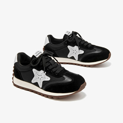 BeauToday Women's Fashion Sneakers with Star Design