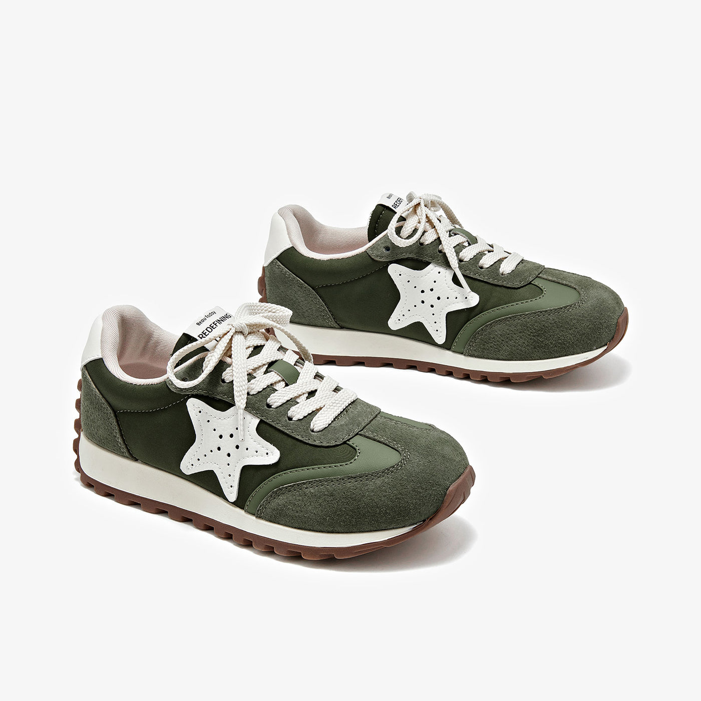 BeauToday Women's Fashion Sneakers with Star Design