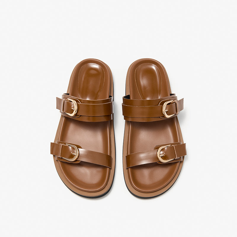 BeauToday Women's Casual Slippers Buckle Sandals with Arch Support for Summer