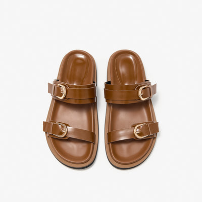 BeauToday Women's Casual Slippers Buckle Sandals with Arch Support for Summer