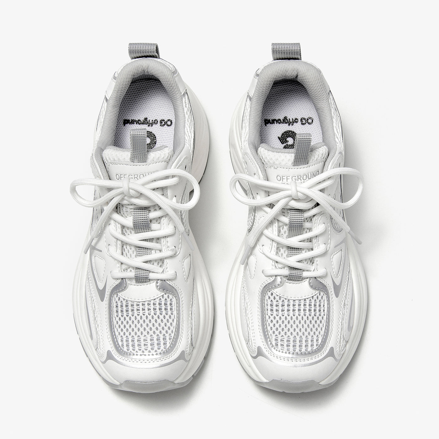 BeauToday  Fashion Chunky Sneakers with Reflective Tape Design for Women