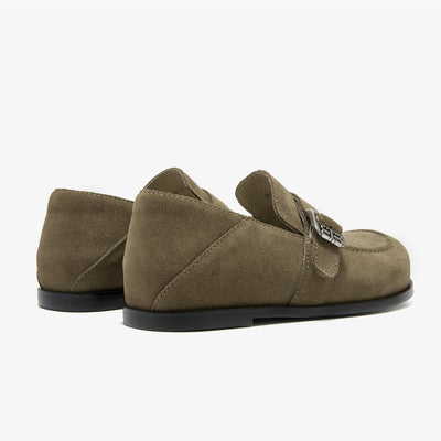 BeauToday Premium Cow Suede Flat Loafers for Women