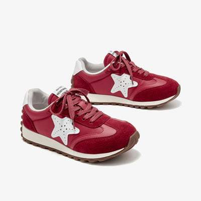 BeauToday Women's Fashion Sneakers with Star Design