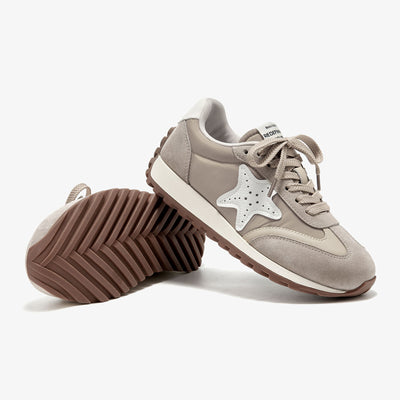 BeauToday Women's Fashion Sneakers with Star Design