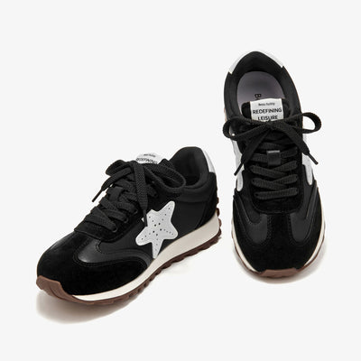 BeauToday Women's Fashion Sneakers with Star Design