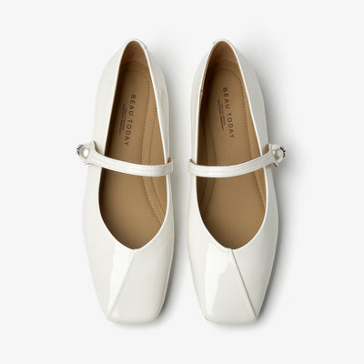 BeauToday Leather Mary Jane Shoes Dressy for Women