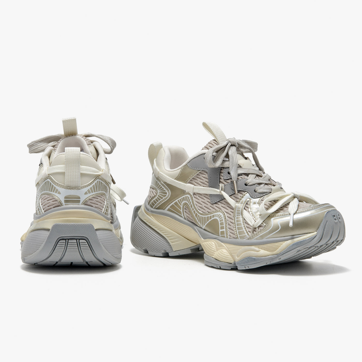 BeauToday  Fashion Chunky Sneakers with Special Wrapping Design for Women