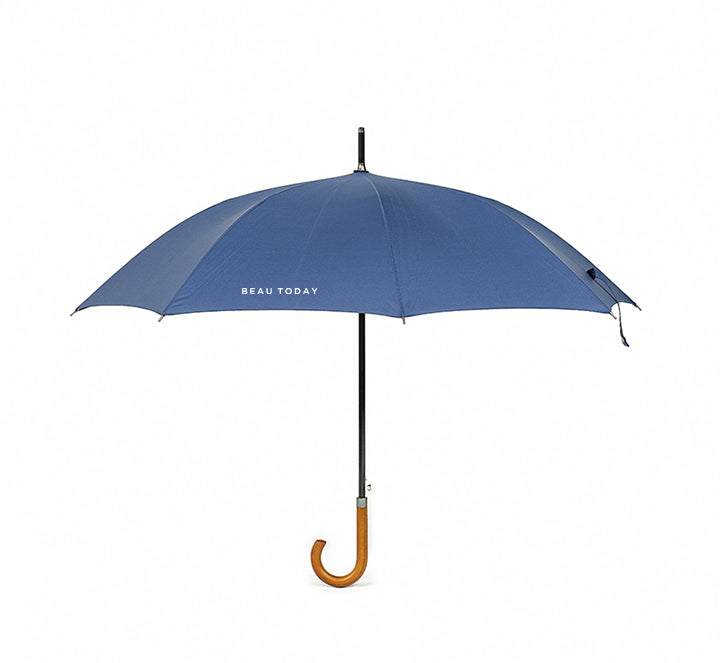 Beau Today 45 Inch Classic Wooden Handle Windproof Large Umbrella for Rain for 2 Persons