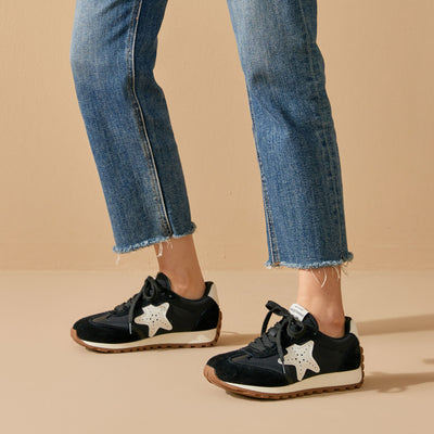 BeauToday Women's Fashion Sneakers with Star Design