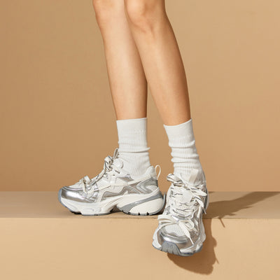 BeauToday  Fashion Chunky Sneakers with Special Wrapping Design for Women