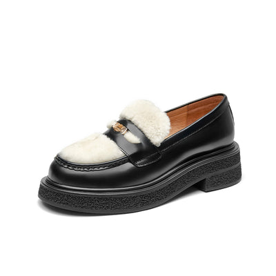 BeauToday Loafers  Vogue metallic elements Loafers for women