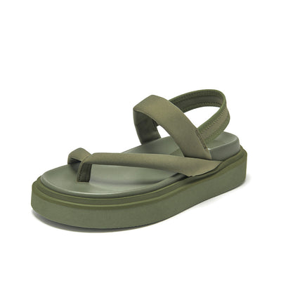 BeauToday Breathable Platform Ankle Strap Clip Toe Sandals for Women