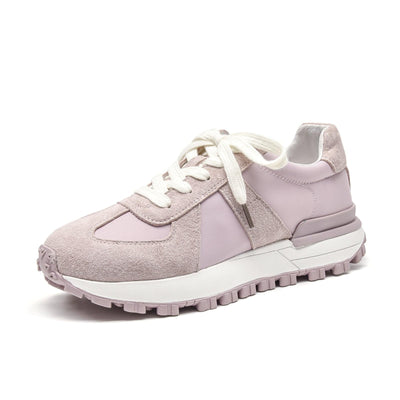 BEAU TODAY Neutral Womens Platform Sneakers