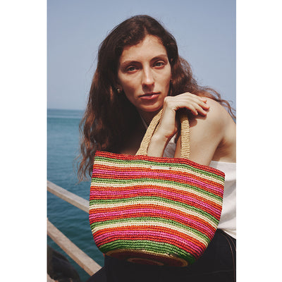 BeauToday Chic Woven Raffia Tote Bag with Large Capacity for Women