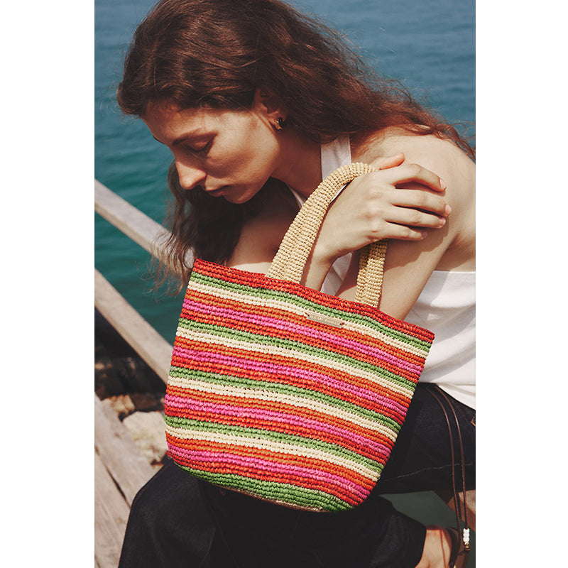 BeauToday Chic Woven Raffia Tote Bag with Large Capacity for Women