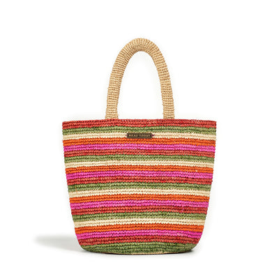 BeauToday Chic Woven Raffia Tote Bag with Large Capacity for Women