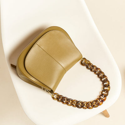 BeauToday Acrylic Chain Shoulder Handbag for Women BEAU TODAY