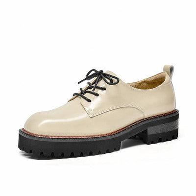 BeauToday Casual Derby Shoes for Women with Sewing BEAU TODAY