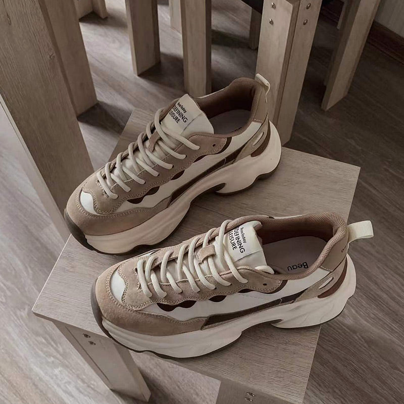 BeauToday Chunky Mixed Colors Sneakers for Women – BEAU TODAY