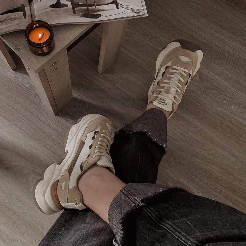 BeauToday Chunky Mixed Colors Sneakers for Women – BEAU TODAY display picture 1