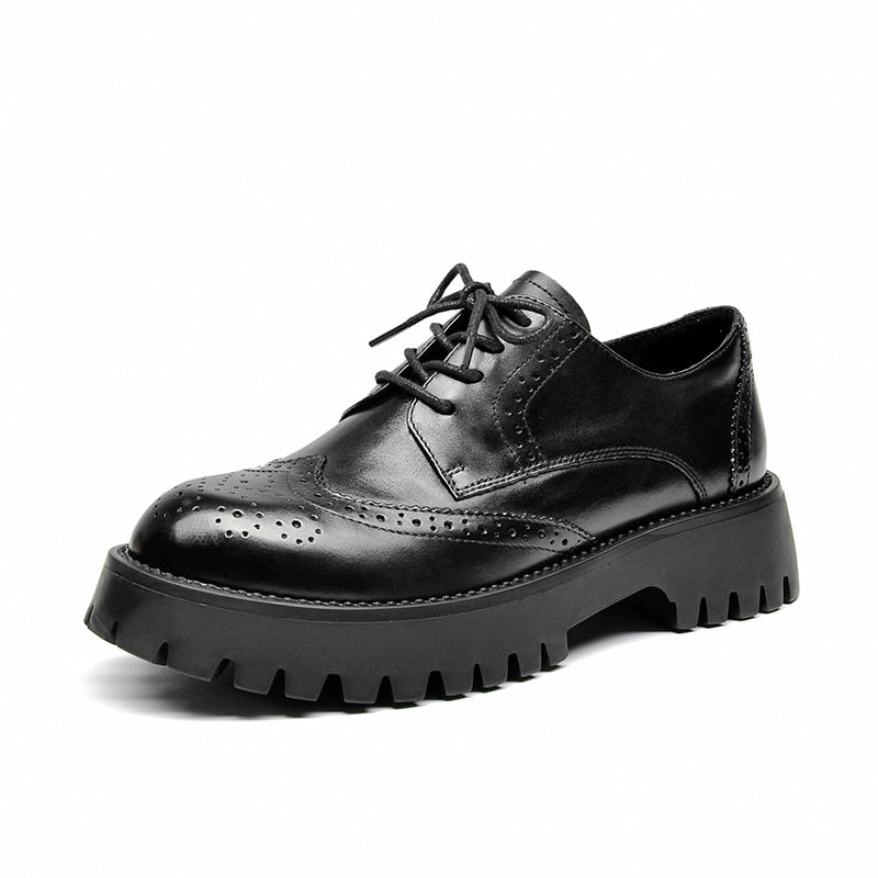 BeauToday Classic Derby Shoes for Women with Wingtip, Black / Pigskin / US 8.5 BeauToday Classic Derby Shoes for Women with Wingtip, Black / Pigskin / US 8.5