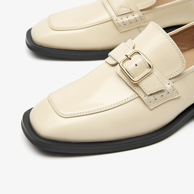 BeauToday Flat Buckle Loafers for Women BEAU TODAY