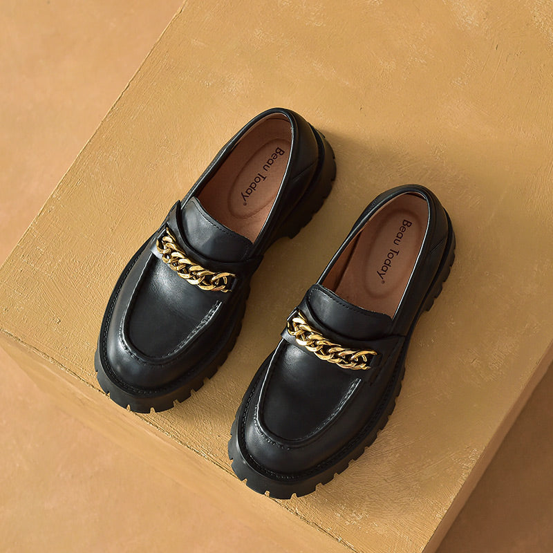 BeauToday Platform Loafers for Women – BEAU TODAY
